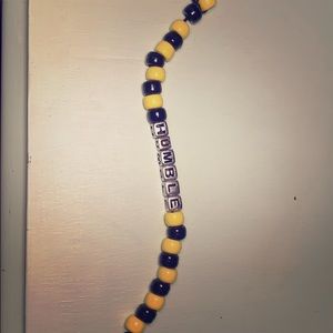 Black and yellow “Humble” friendship bracelet